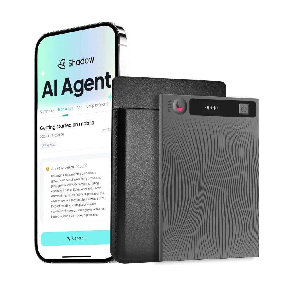 AI ChatGPT-4 Intelligent Voice Recorder Transcribe Mind Mapping & AI