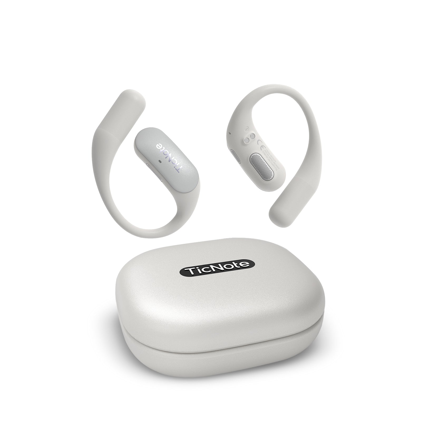 TicNote Pods Wearable AI Voice Recorder | Built-in 4G, Auto Meeting Notes, 360° Omnidirectional Pickup (10m Range) &amp; ENC