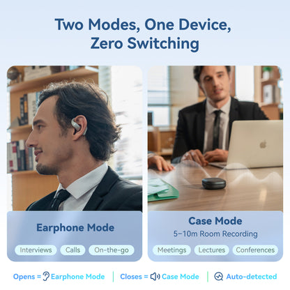 TicNote Pods AI Transcription Earbuds | WiFi Connect, Voice Recorder &amp; ENC