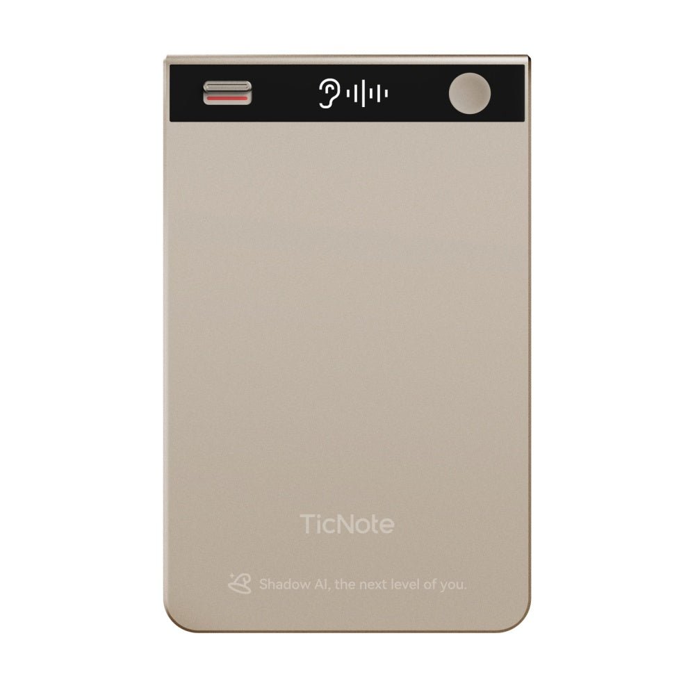 Techdrop TicNote AI Voice Recorder with Real - Time Transcription and Summarization - Ticnote