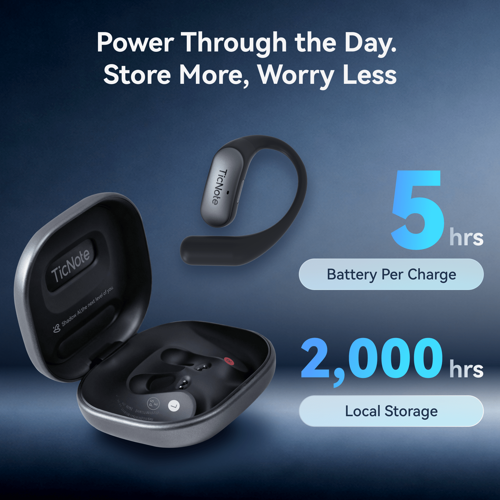 TicNote Pods 4G AI Note-Taking Earbuds | Back To School Sale - Ticnote